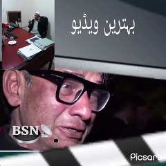 A sad men say something the people