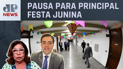 Congresso entra em “recesso informal” no feriado de São João; Vilela e Dora Kramer avaliam
