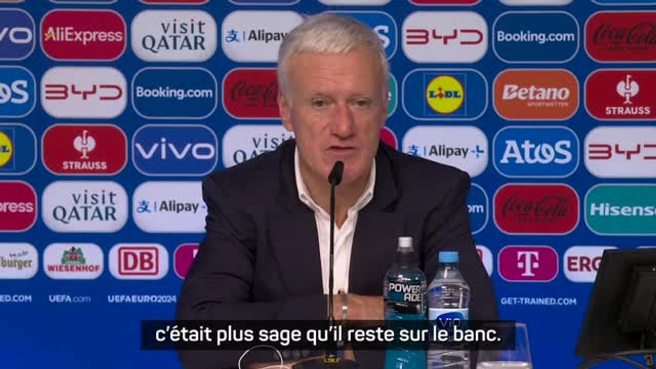 Bleus - Deschamps : "C'était plus sage que Mbappé reste sur le banc"