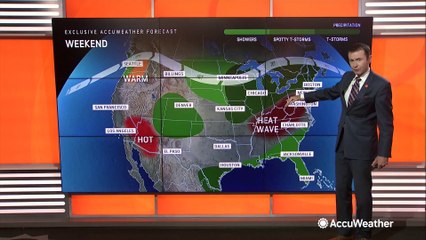 Video herunterladen: Rounds of severe thunderstorms continue across the Northeast and the Rockies this weekend