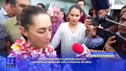Claudia Sheinbaum segura que los integrantes de su gabinete son "personas de primera"