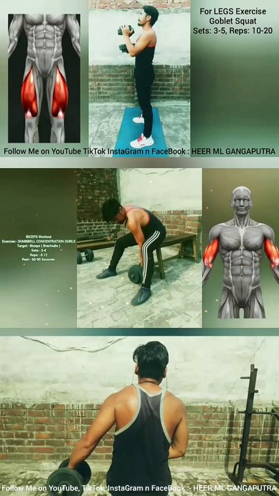 3 Best SINGLE DUMBBELL Exercises for FULL BODY at Home & Gym  #heermlgangaputra #naturalbodybuilding #workout #fitness #muscle #training #tips #viral