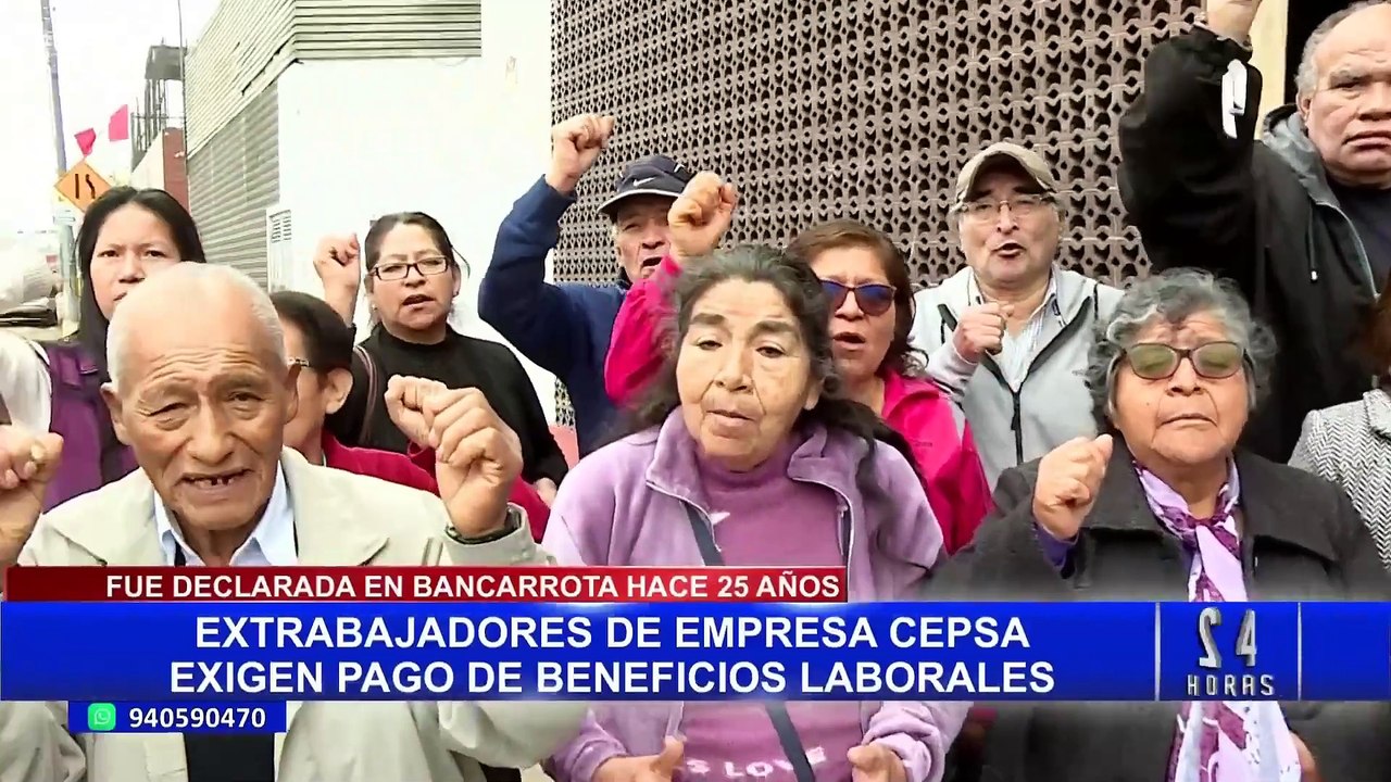 Extrabajadores de Cepsa exigen pago de sus beneficios laborales desde hace 25 años