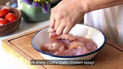 Chicken Satay Recipe with Peanut Sauce