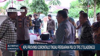 KPU Provinsi Gorontalo Tinjau Persiapan PSU di TPS 2 Tuladenggi Kabupaten Gorontalo