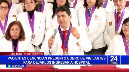 Pacientes denuncian que vigilantes exigen cobros para ingresar al Hospital Cayetano Heredia