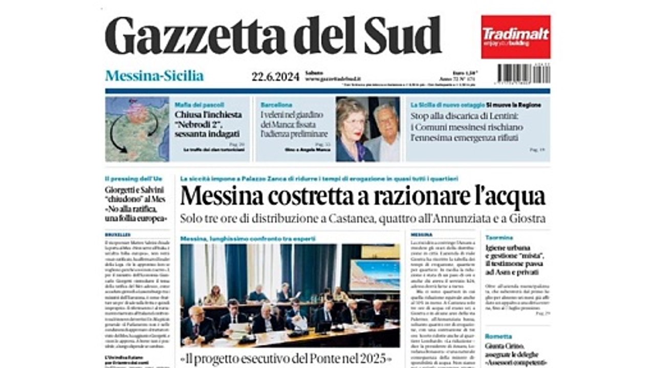 Rassegna stampa Messina-Sicilia