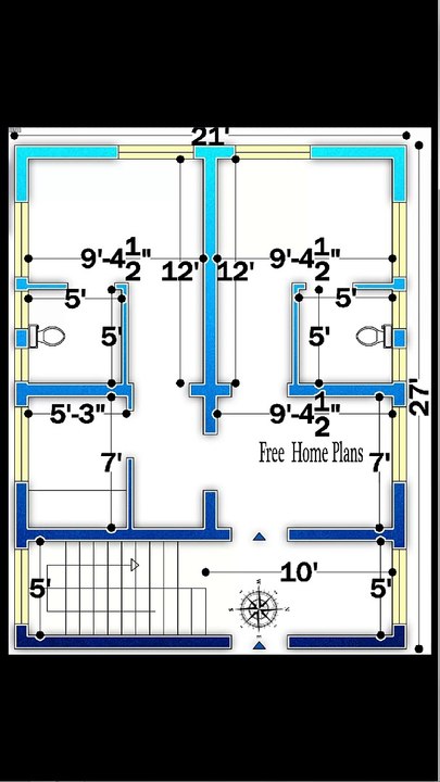 21X27 Home Plan 371