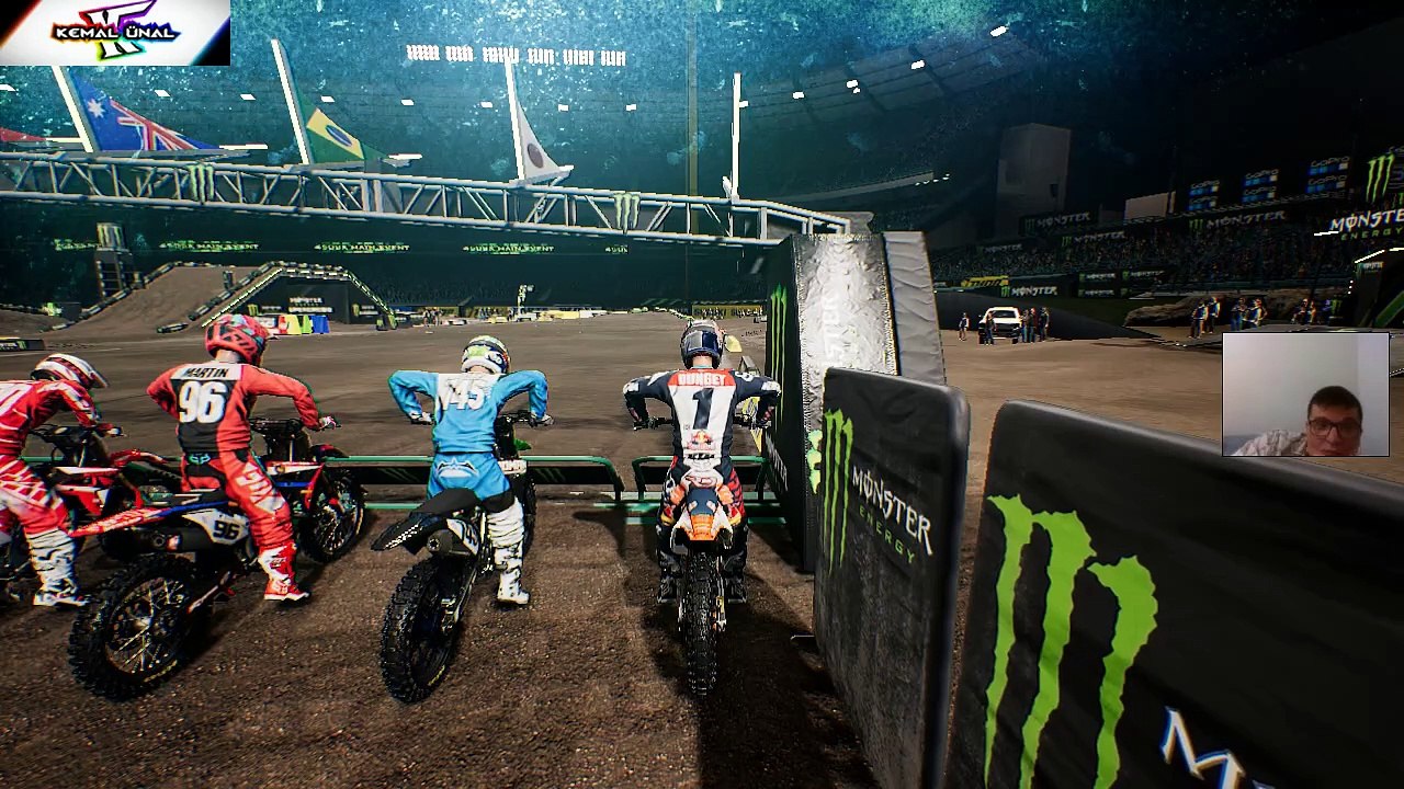 YARIŞ - M025 - MONSTER ENERGY SUPERCROSS THE OFFICIAL VIDEOGAME 1080P HD GAMEPLAY