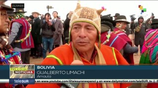 Pueblos indígenas en Bolivia celebran el año nuevo del calendario andino