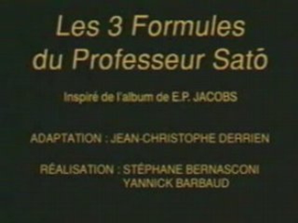 Blake et Mortimer, Les 3 formules du professeur Sato (1/3)