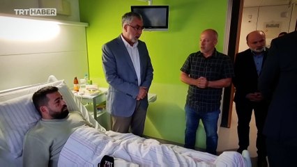 Bakan Işıkhan, Almanya'da polisin darp ettiği Türk gencini ziyaret etti