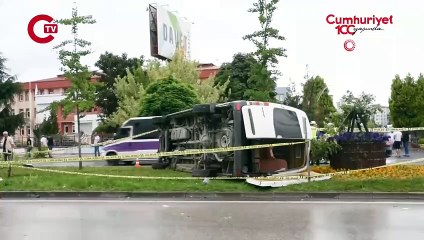Ordu’da minibüs refüje çarparak yan yattı: 1 ölü, 4 yaralı