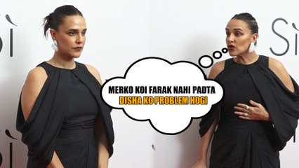 Neha Dhupia's Funny Chit-Chat With The Paps At Giorgio Armani's Grand Launch Event
