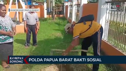 Jelang Hut Bayangkari Polda Papua Barat Bakti Sosial