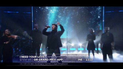 KLIP | Resumé 1 | Sang 7 | Janus Wiberg - I Need Your Love | Superfinal | Dansk Melodi Grand Prix 2024 | DRTV