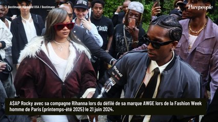 PHOTOS Rihanna soutient ASAP Rocky pour sa première collection surprise à Paris, elle annonce deux grandes nouvelles !