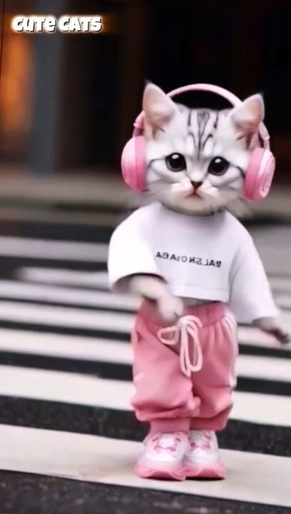 Cute cat dance