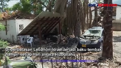 Warga di Perbatasan Lebanon Menyisir Puing Bangunan akibat Serangan Israel
