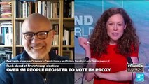 Over a million have already registered to vote by proxy in upcoming French election
