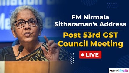 FM Nirmala Sitharaman's Address Post 53rd GST Council Meeting | NDTV Profit