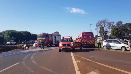 Download Video: Grave acidente na BR-163 deixa dois feridos e provoca interdição da rodovia