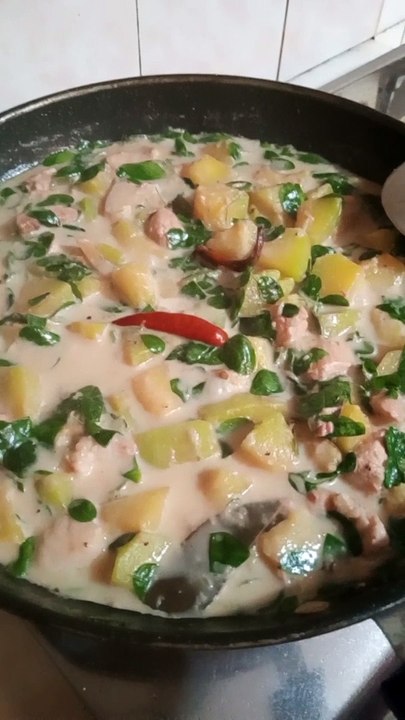 GINATAANG KALABASA AT MALUNGGAY ! 