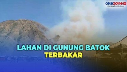 Kobaran Api Terlihat Jelas dari Savana Bromo, Lahan di Gunung Batok Terbakar