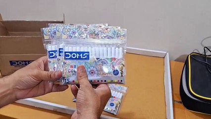 Unboxing and Review of doms water color pens 14 shades for students creative study