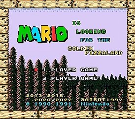 Mario is looking for the Golden Pizzaland online multiplayer - snes