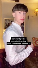 Comment mettre un maillot invisible sous une chemise blanche ?