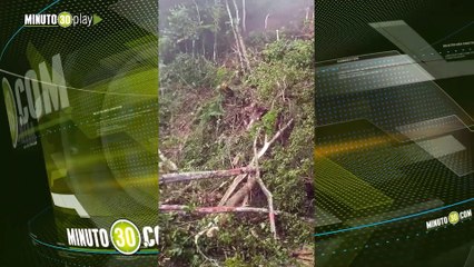 Atención! cierre de la Autopista Medellín - Bogotá, jurisdicción de San Luis por deslizamiento