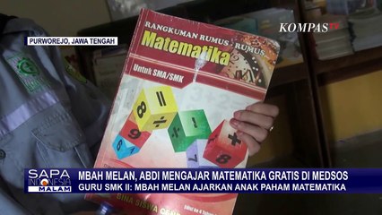 Cerita Mbah Melan, Lansia 78 Tahun yang Mengajar Matematika Gratis di Live TikTok