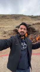 4000 Years Continuously Fire on Fire mountain YANARDAG Baku, Azerbaijan, #shorts #youtubeshorts