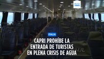 La isla de Capri prohíbe el acceso a turistas debido a un problema grave con el sistema de agua