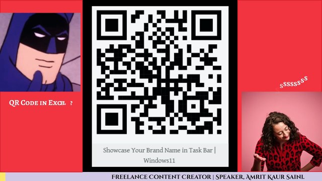 Generate QR Code using image function in EXcel