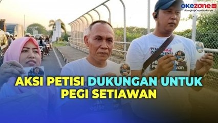 Tim Kuasa Hukum Pegi Setiawan Gelar Aksi Petisi Dukungan di Flyover Talun