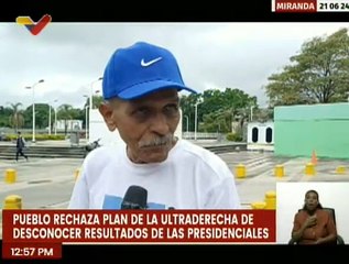 Mirandinos rechazan los planes de la ultraderecha de querer desconocer los resultados del 28-J