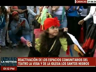 Alcaldía de Caracas reinaugura espacios comunitarios del Teatro La Vega y la Iglesia Los Santos Negros