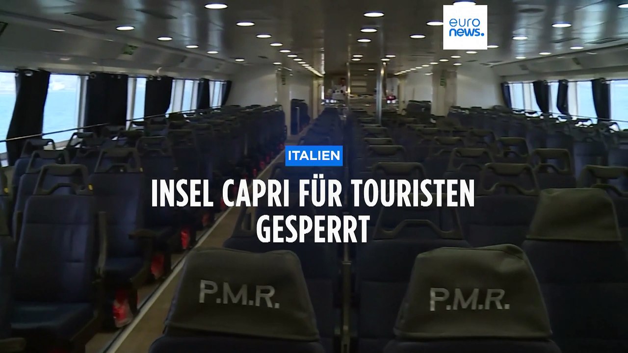 Fähren m¨üssen umkehren: Warum dürfen keine Touristen mehr auf die Insel Capri?