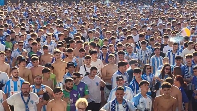Vídeo del ambiente de la afición del Málaga en el Auditorio de Cortijo de Torres.