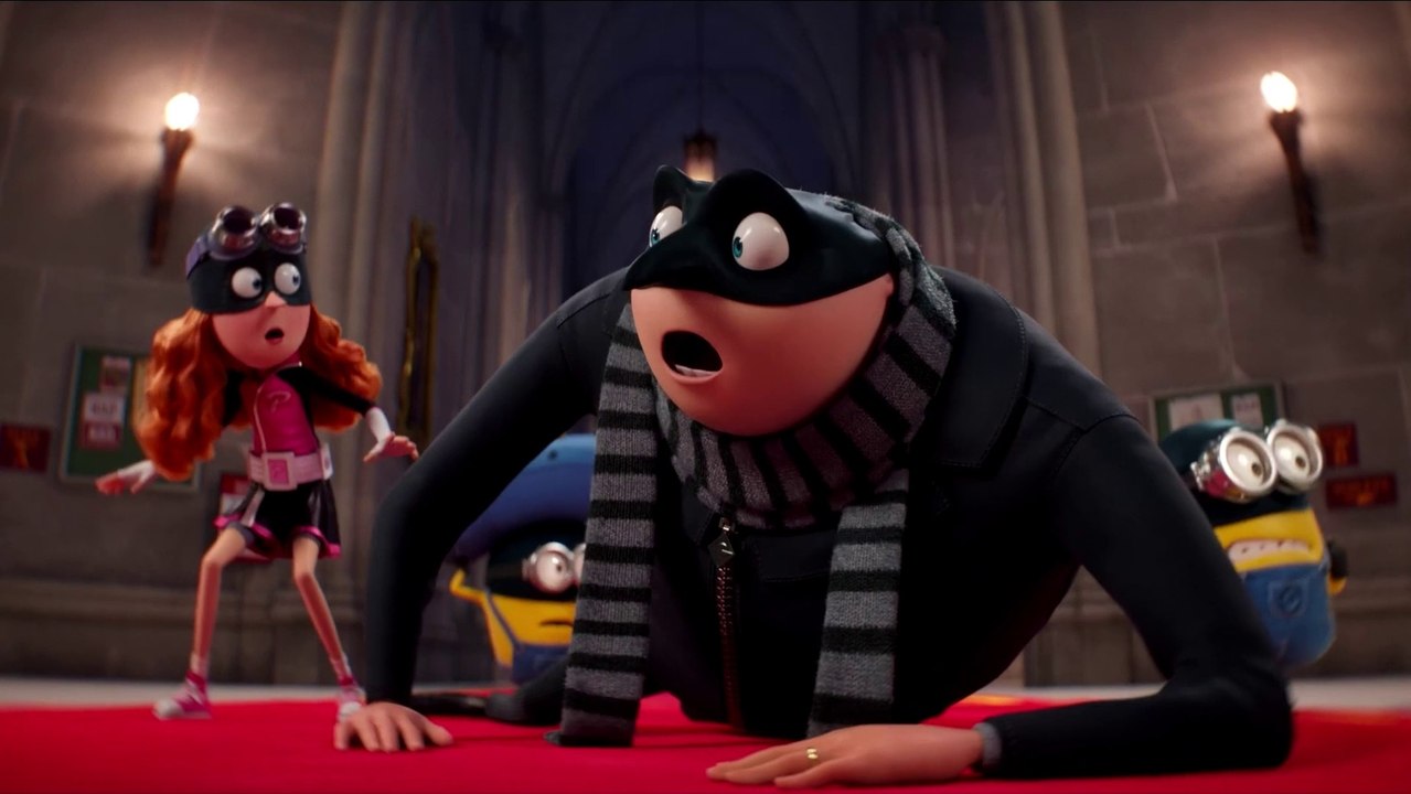 MOI MOCHE ET MÉCHANT 4 - Gru et son bébé braquent le lycée - Extraits VF (Minions 2024 - Animation)