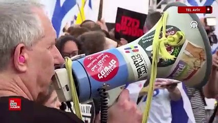 İsrail'de 7 Ekim'den bu yana en büyük protesto yürüyüşü