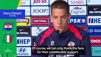 Download Video: Pasalic hopes Croatia fans 'have reason to celebrate' after Italy clash