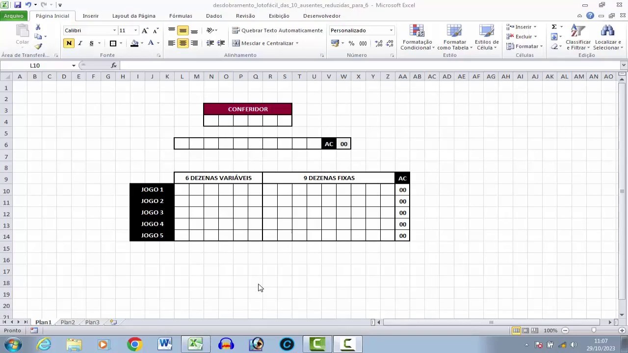 Como Jogar Na Lotofácil Com 10 Dezenas Ausentes Do Sorteio Anterior Reduzidas Para 6 Dezenas