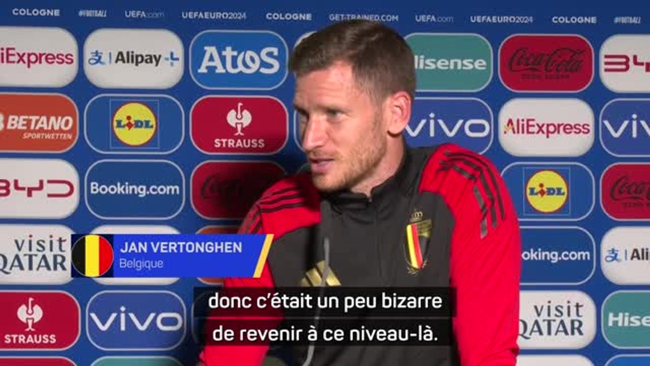 Belgique - Vertonghen sur son retour : "Un peu bizarre de revenir à ce niveau-là"
