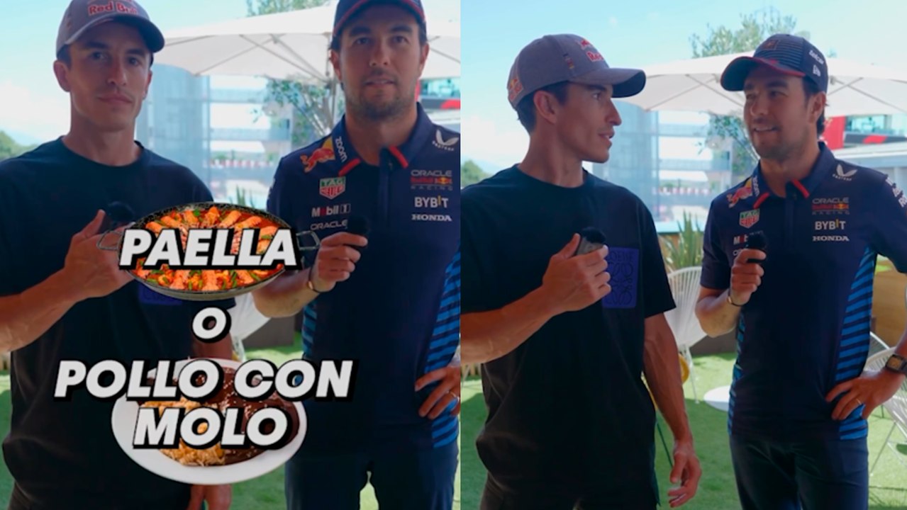 Checo Pérez y Marc Márquez se enfrentan en el duelo definitivo entre México y España: ¿Tacos o tapas?