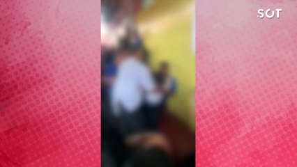 Funcionária do Colégio Estadual é filmada jogando água quente em aluno durante briga