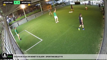 Faute de Alec de Bonet d'Oléon - SPORTING BELETTE