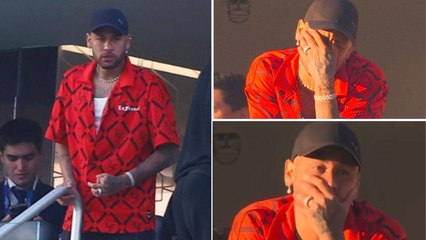 Neymar at Brazil vs Costa Rica suffering